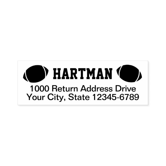 Fußball Rücksendeadresse Permastempel (Design)