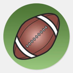 Fußball Rugby Ball Runder Aufkleber