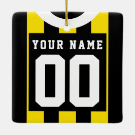 Fußball Rugby Jersey Name Number Template Keramikornament