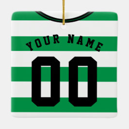 Fußball Rugby Jersey Name Number Template Keramikornament