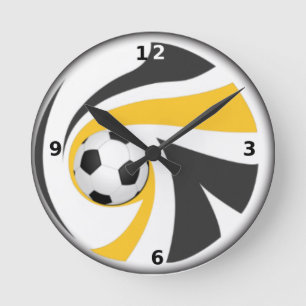 Fußball Runde Wanduhr