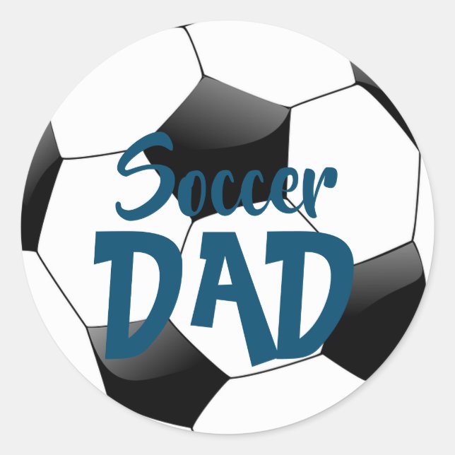 Fußball Runder Aufkleber (Vorderseite)