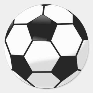 Fußball Runder Aufkleber