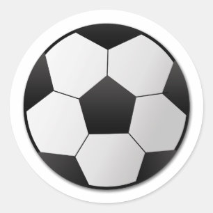 Fußball Runder Aufkleber