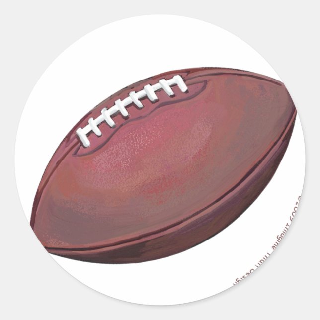 Fußball Runder Aufkleber (Vorderseite)