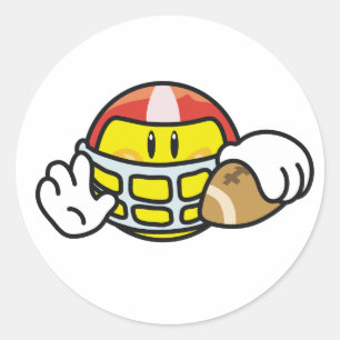 Fußball Runder Aufkleber