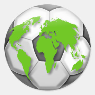Fußball Runder Aufkleber