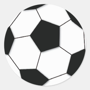 Fußball Runder Aufkleber