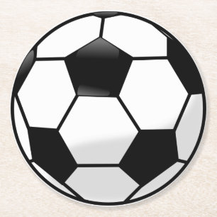 Fußball Runder Pappuntersetzer