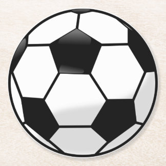 Fußball Runder Pappuntersetzer