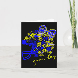 Fußball-Saison Fußball-Mama-Mädchen Blau G Karte