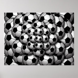 Fußball-Saisonplakat Poster