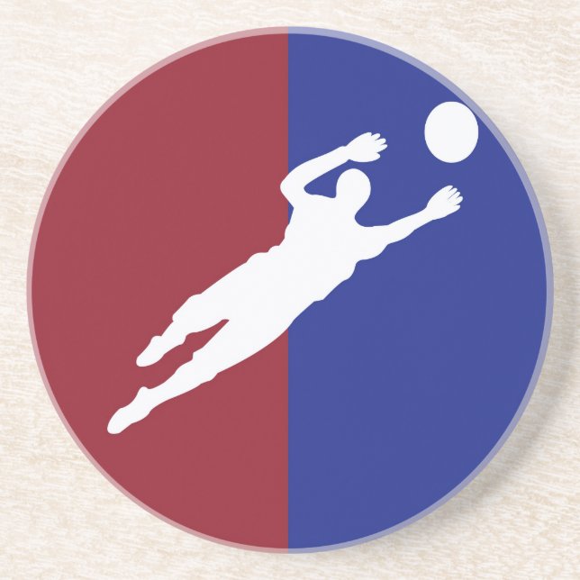 Fußball Sandstein Untersetzer (Vorne)