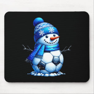 Fußball Santa Hut Schneemann Weihnachten Lustiger Mousepad