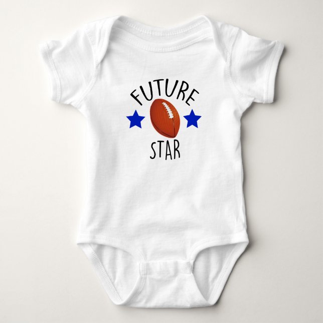Fußball-Säugling Bodysuit, Fußball-Geschenk Baby Strampler (Vorderseite)