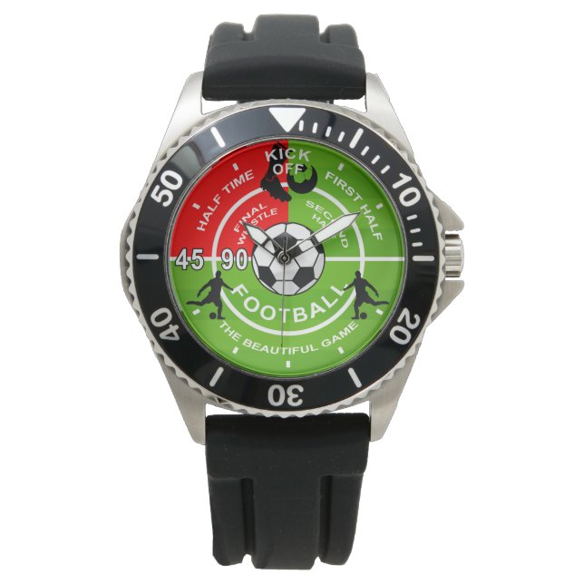 Fußball-Schiedsrichter, Fußball-Wache Armbanduhr (Vorderseite)