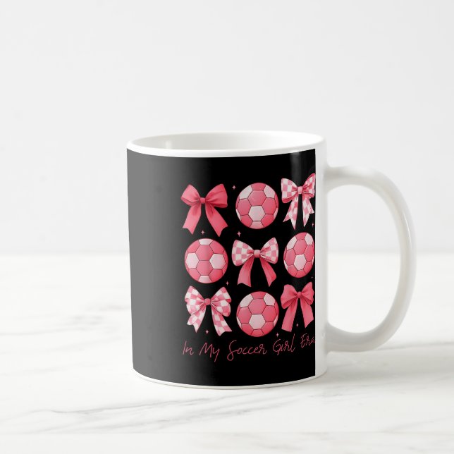 Fußball-Schleifen-Mädchen  Kaffeetasse (Rechts)