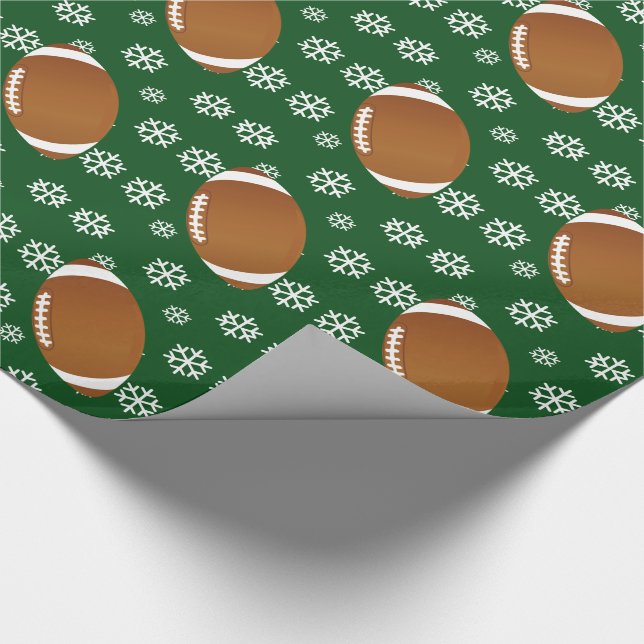 Fußball-Schneeflocke-Verpackungspapier Geschenkpapier (Ecke)