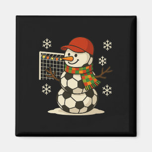 Fußball Schneemann Lustiges Weihnachten Xmas Süßer Magnet