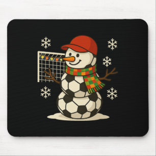 Fußball Schneemann Lustiges Weihnachten Xmas Süßer Mousepad