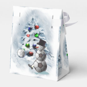 Fußball-Schneemann-Weihnachten Geschenkschachtel