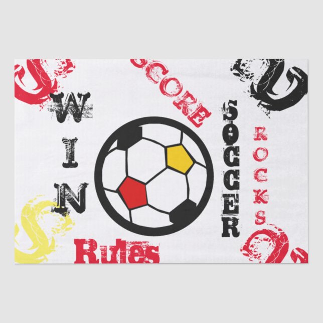 FUßBALL SEIDENPAPIER (Vorderseite)