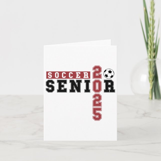 Fußball Senior Night Soccer Senior 2025 Abschluss Karte (Vorderseite)