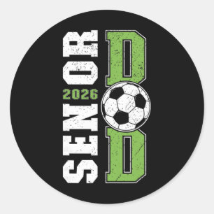 Fußball Senior-Vater eines Senior-Fußballspielers Runder Aufkleber