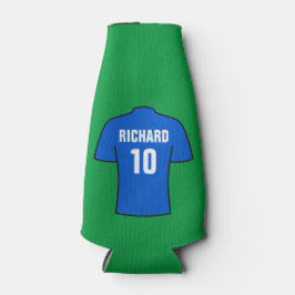 Fußball-Shirt in Blue Bottle Cooler Flaschenkühler