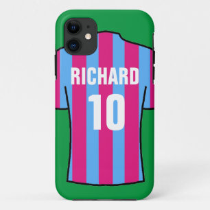 Fußball-Shirt in Claret & Blue Case-Mate iPhone Hülle