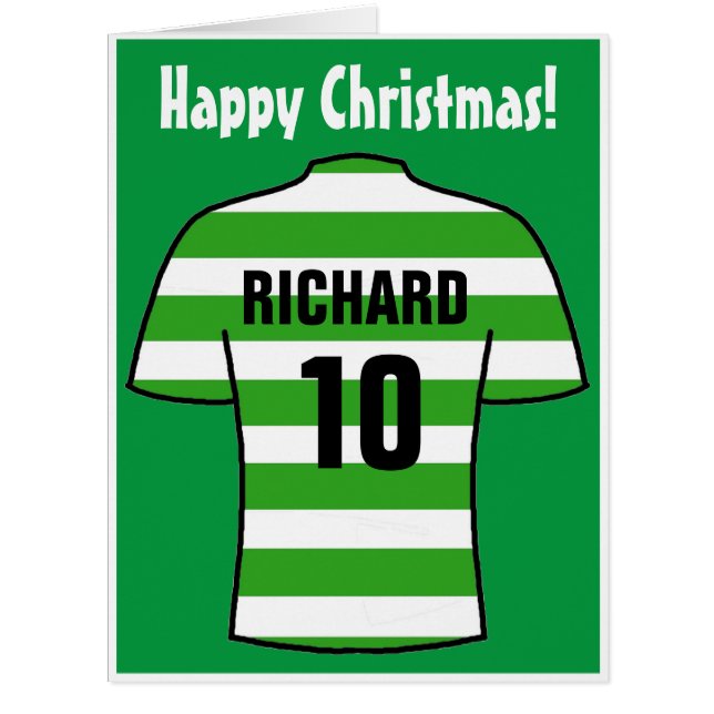 Fußball-Shirt in der Weihnachtskarte von Green Hoo (Vorderseite)