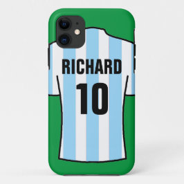 Fußball-Shirt in Light Blue Case-Mate iPhone Case