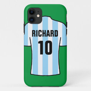 Fußball-Shirt in Light Blue Case-Mate iPhone Case