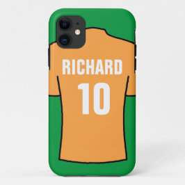 Fußball-Shirt in Old Gold Case-Mate iPhone Fall Hülle