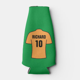 Fußball-Shirt in Orange Old Gold Flasche Cooler Flaschenkühler