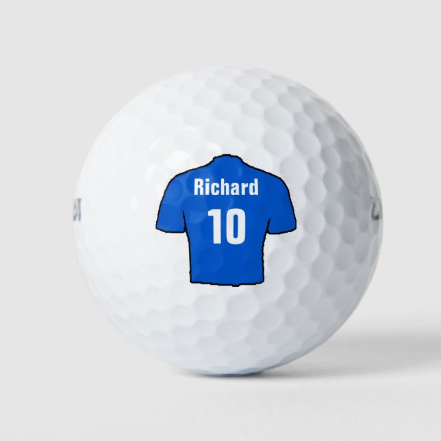 Fußball-Shirt mit Name und Nummer Golfball (Vorderseite)