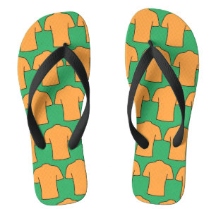 Fußball-Shirts Design in Orange Flip Flops