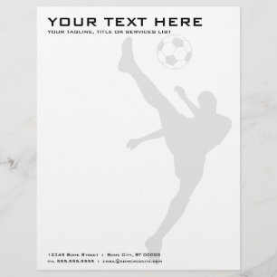 Fußball-Silhouette Briefkopf