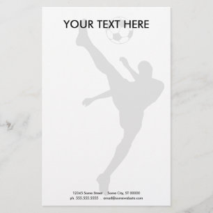 Fußball-Silhouette Briefpapier