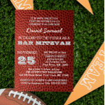 Fußball Silver Bar Mitzvah Einladung<br><div class="desc">Diese lässigen, schicken Einladungen sind perfekt für alle sportlichen Bar Mitzvah-Feste. Jede Textzeile ist vollständig anpassbar, um genau zu sagen, was Sie gewollt haben! Finden Sie koordinierende Produkte in der Bar Mitzvah Celebration Collection.</div>