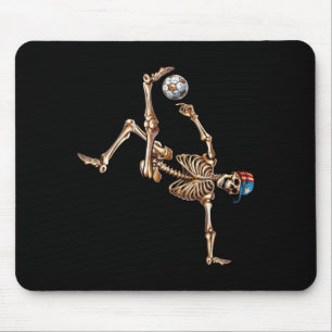 Fußball Skelett Spieler Fahrrad Tritt Sport Hallow Mousepad