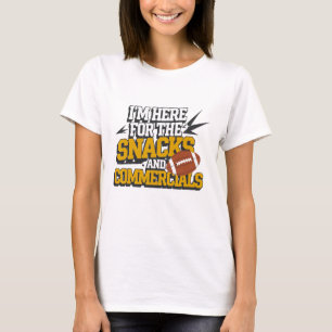 Fußball Snacks Und Werbespots Kickoff Männer Und F T-Shirt