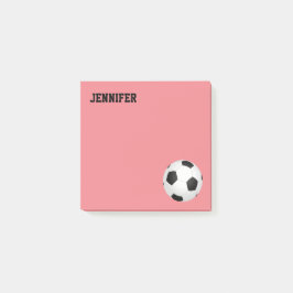 Fußball-Sonderposten, die er zur Personalisierung  Post-it Klebezettel