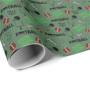 Fußball Spaß auf Grün Geschenkpapier