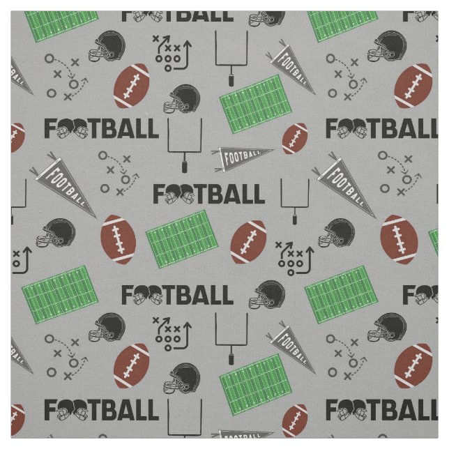 Fußball Spaß auf leicht grau Stoff (Muster)