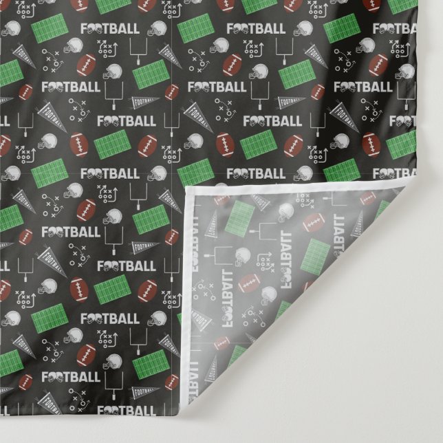 Fußball Spaß auf schwarz Wandteppich (Detail)