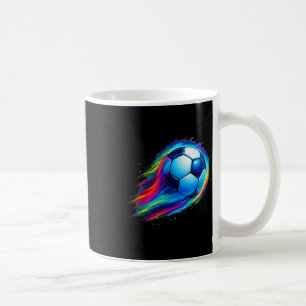 Fußball Spaß Bunter Effekt Tie Dye Fühle Den Tropf Kaffeetasse
