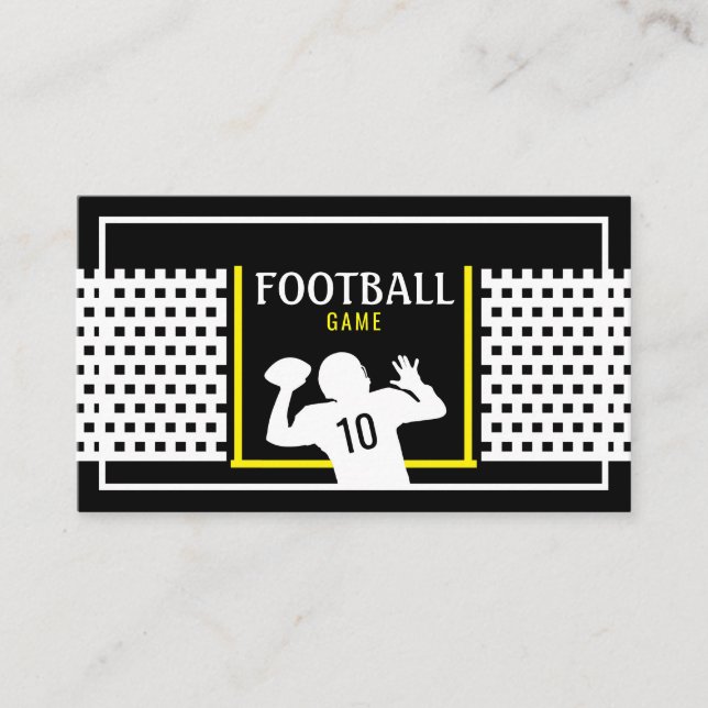 Fußball-Spiel, Kinder-Geburtstagsparty-Ticket Begleitkarte (Vorderseite)