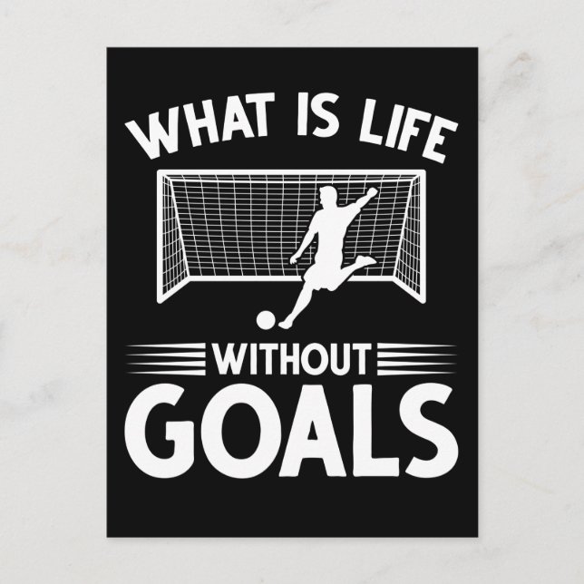 Fußball-Spieler-Boy Forward Goal Postkarte (Vorderseite)