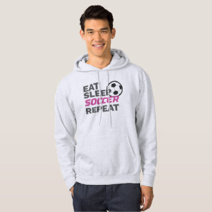 Fußball-Spieler Eat Sleep Soccer Wiederholung Fu Hoodie